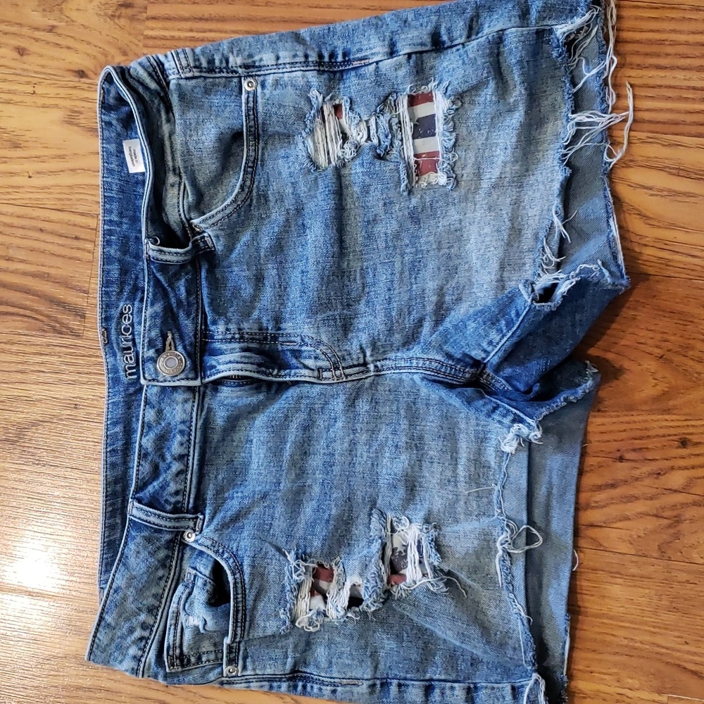 Denim shorts